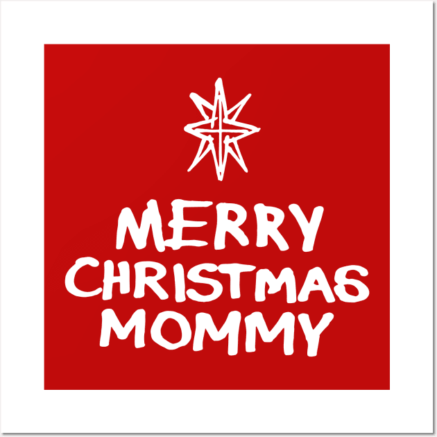 Merry Christmas Mommy B Wall Art by Very Simple Graph